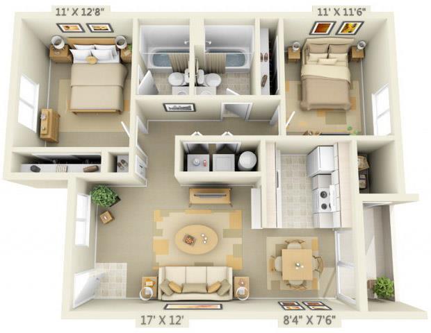 Floorplan - Elmonica Court