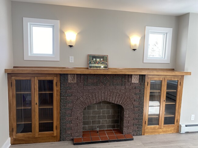 Living room fireplace - 4744 N Keeler Ave