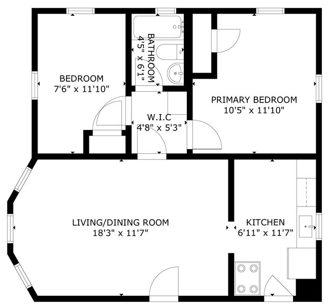Floorplan - 833 Midland St