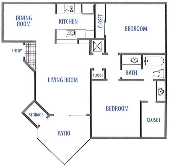 Floorplan - The Landing Apartments