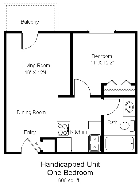 Floorplan - Woodland Park Apartments