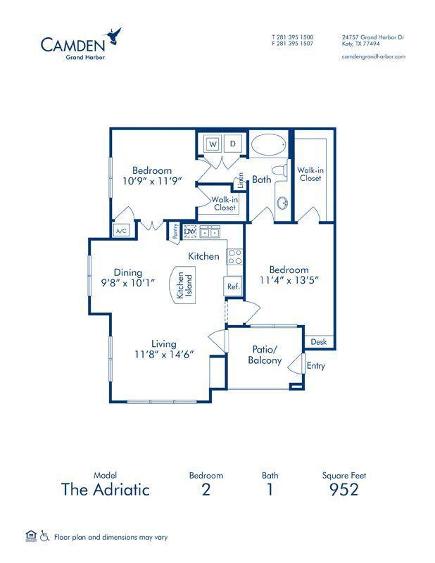 Floorplan - Camden Grand Harbor