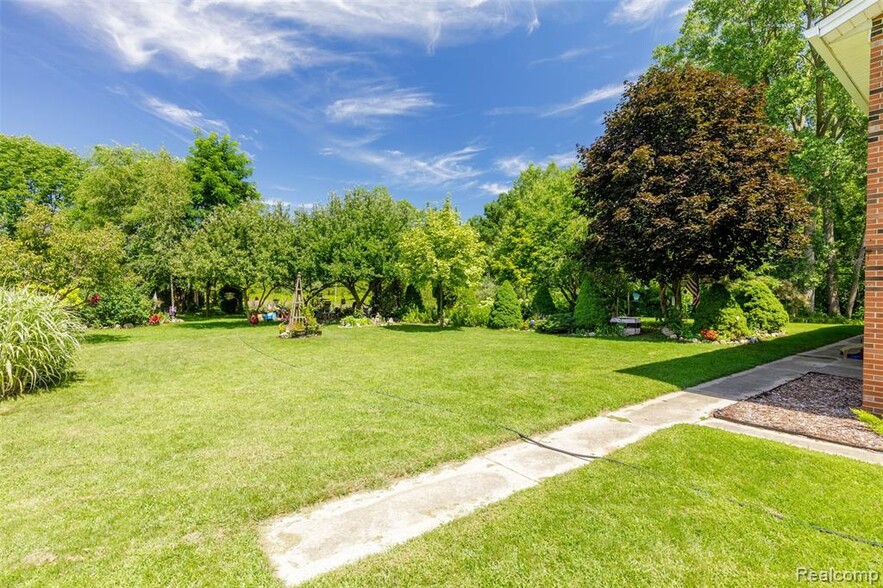 Large open area in back of property - 3373 Van Dyke Rd
