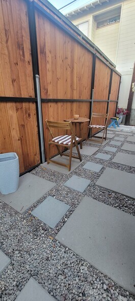 own patio area - 110 N San Marino Ave