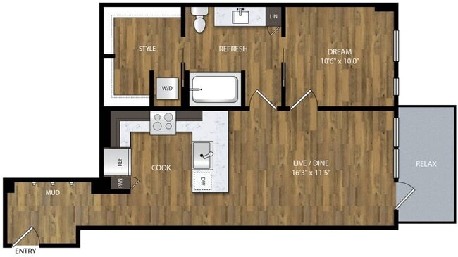 Floorplan - Willamette Tower