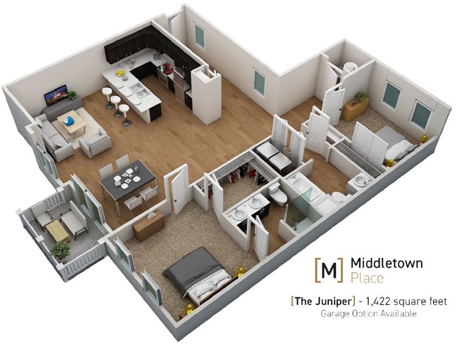 Floorplan - Middletown Place Apartments