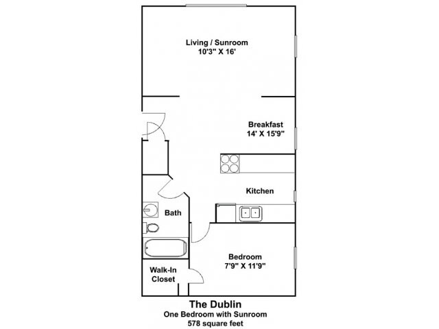 1BR/1BA - Jameson Apartments