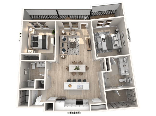 Floorplan - Ironwood Flats
