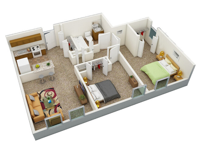 Floorplan - Sundale Manor Apartments