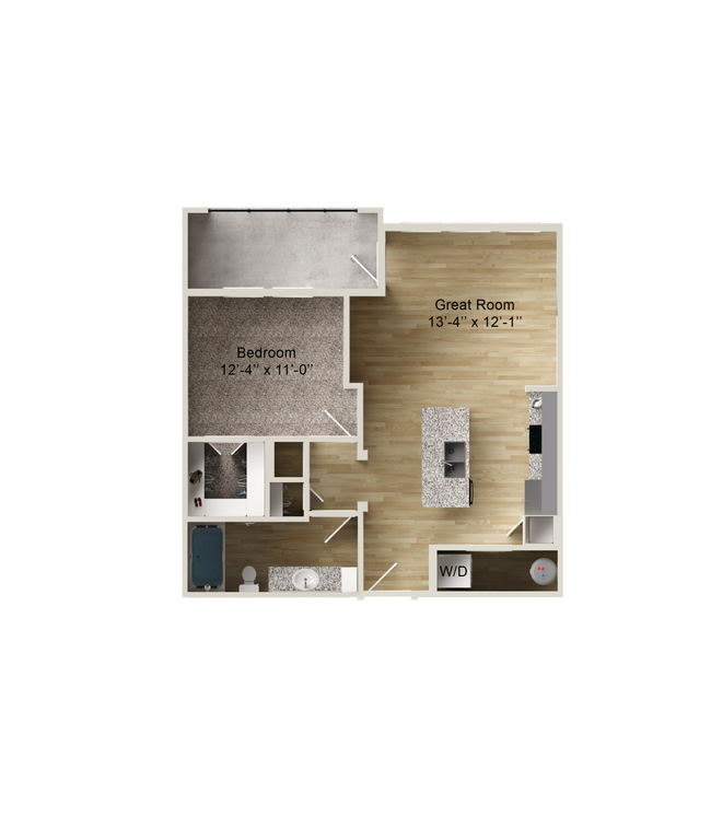 One Bedroom Layout in Greenville, TX - Aspire at Greenville