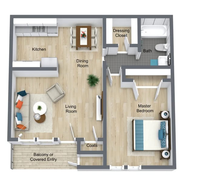 Floorplan - Springmont Garden Apartments