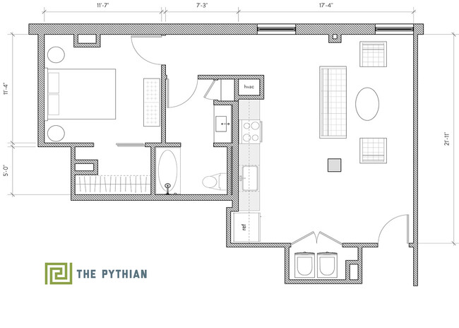 Floorplan - The Pythian Apartments