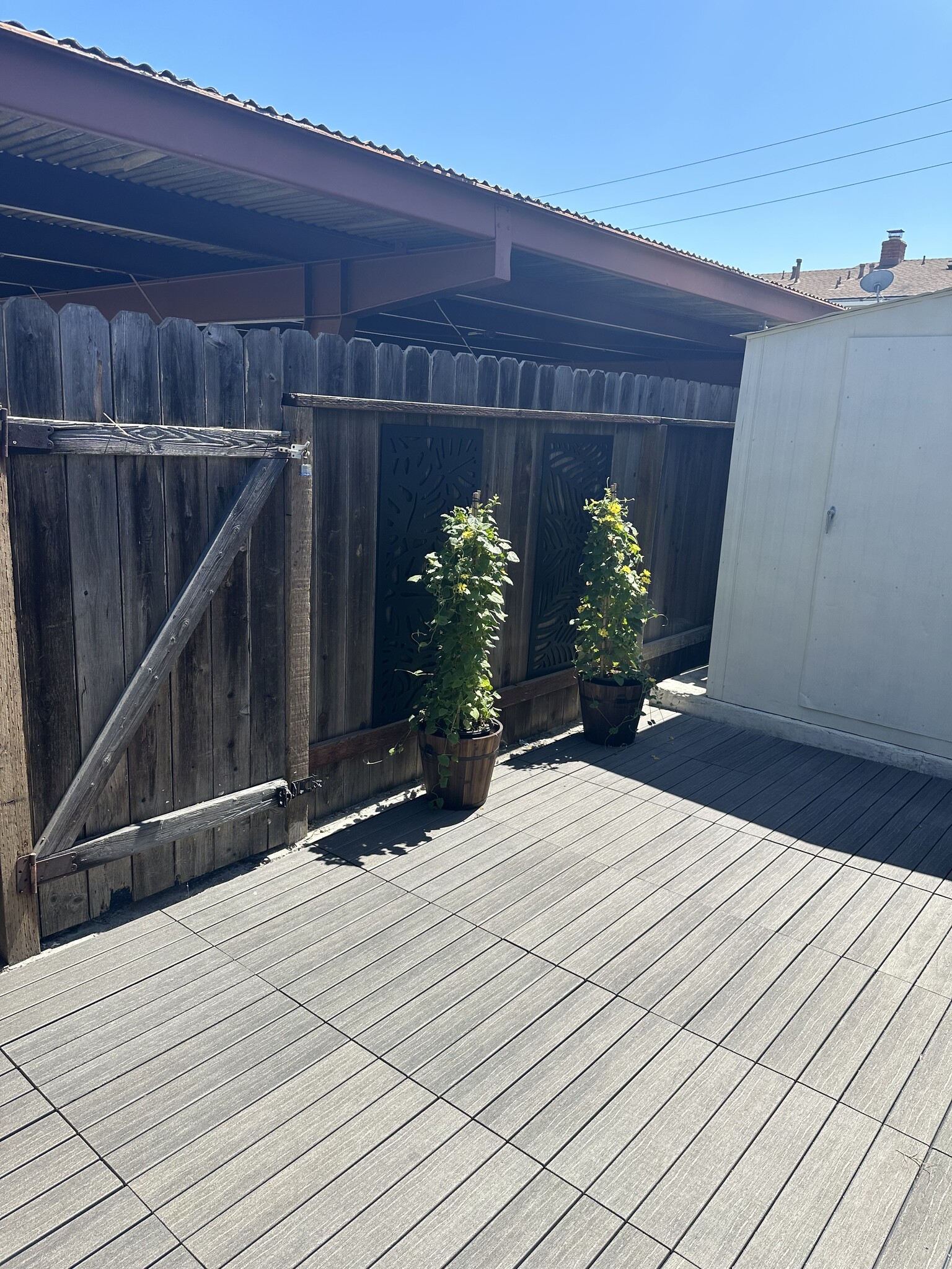 Private backyard and storage - 10152 Ascot Cir