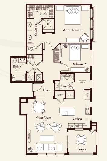 2BR/2BA - Terra Bella