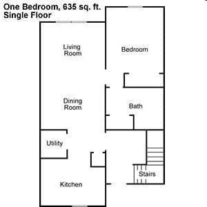 1BR/1BA - Woodside Apartments