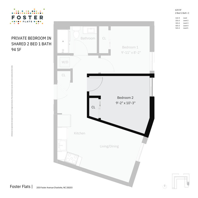 Floorplan - Foster Flats