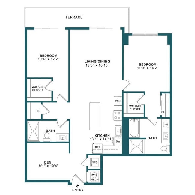 Floorplan - Mondrian Hallandale Beach Residences