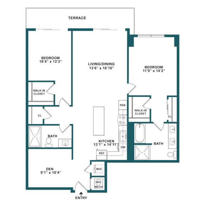 Floorplan - Slate Hallandale Beach