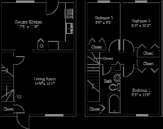 3BR/1BA - Roxbury Ridge Apartments