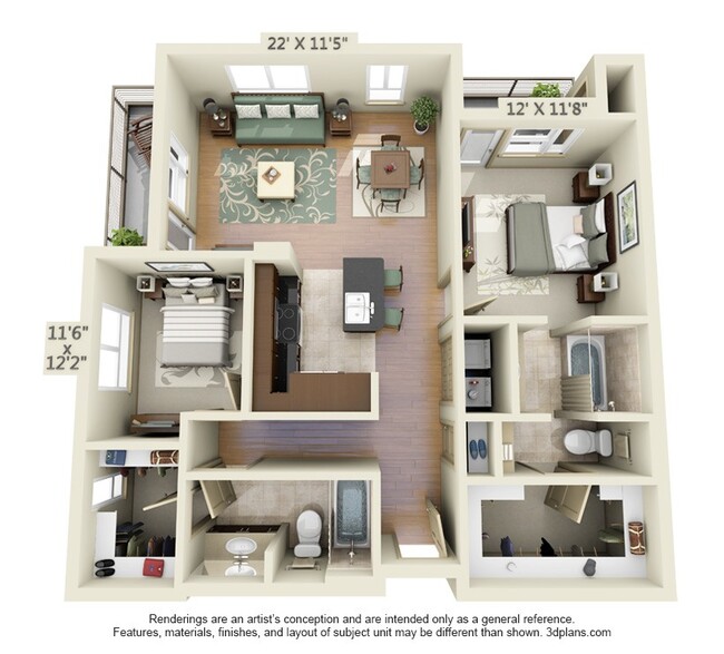 Floorplan - 1818 Platinum Triangle