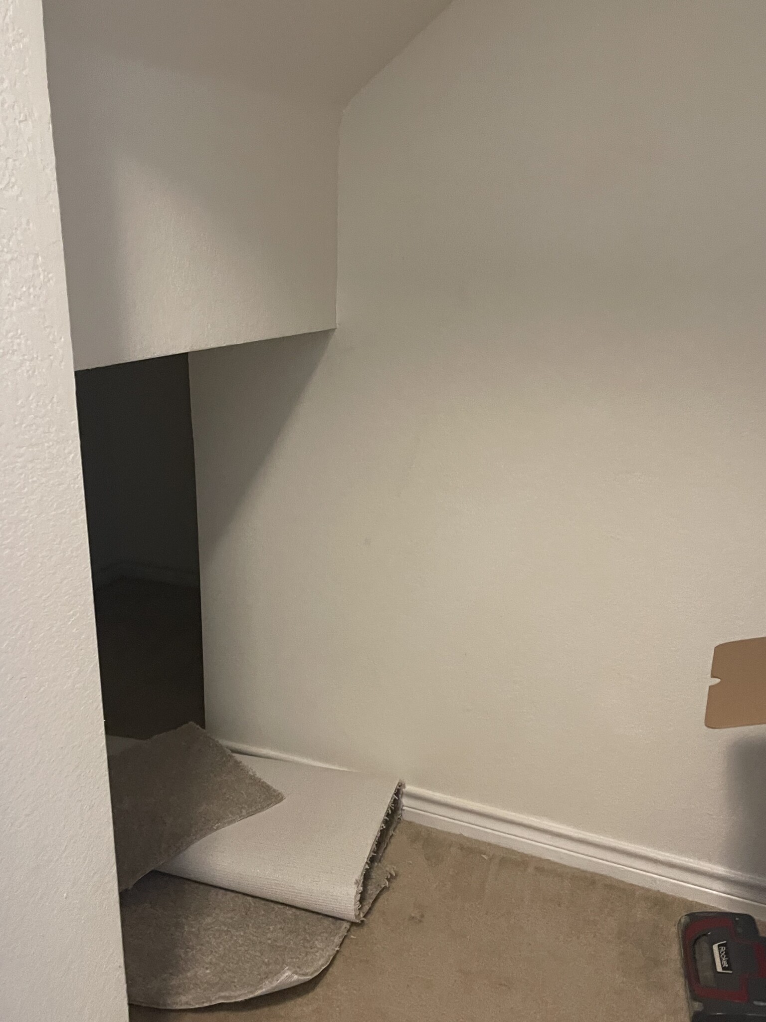 Storage closet under stairs - 5232 Westgrove Blvd