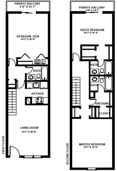 Three Bedroom D - Provincial North Apartments