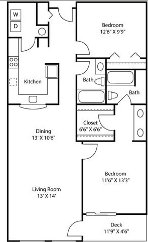 2BR/2BA - The Carillon Apartments