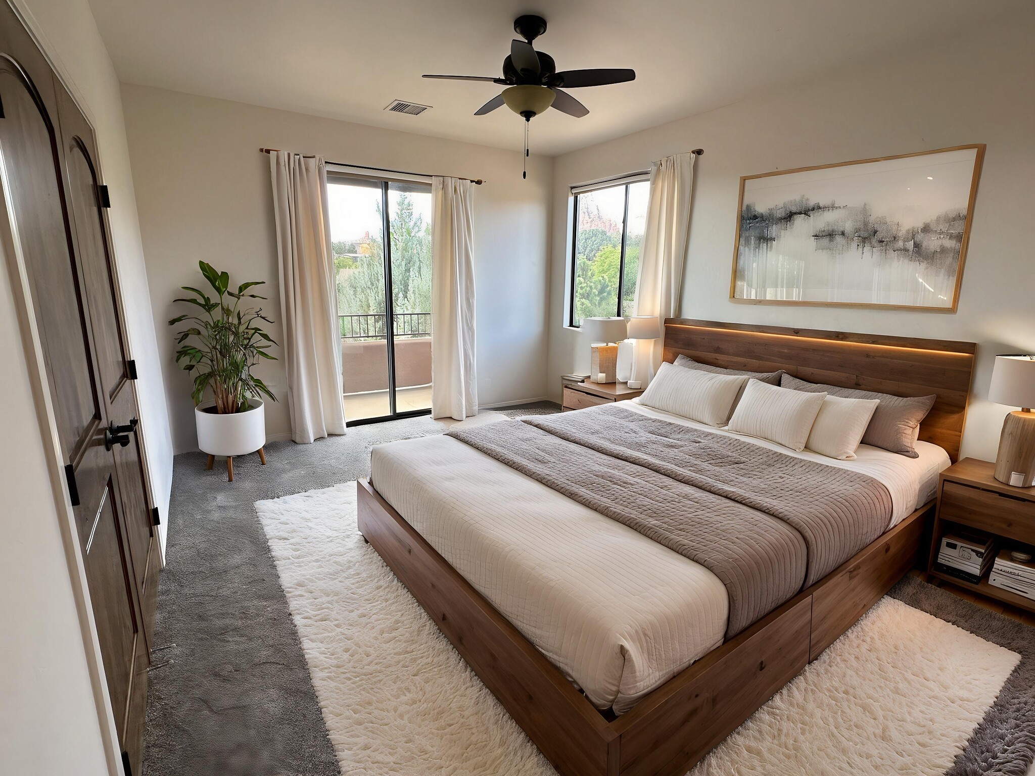 Virtual Staged Bedroom - 1483 Vista Montana Rd
