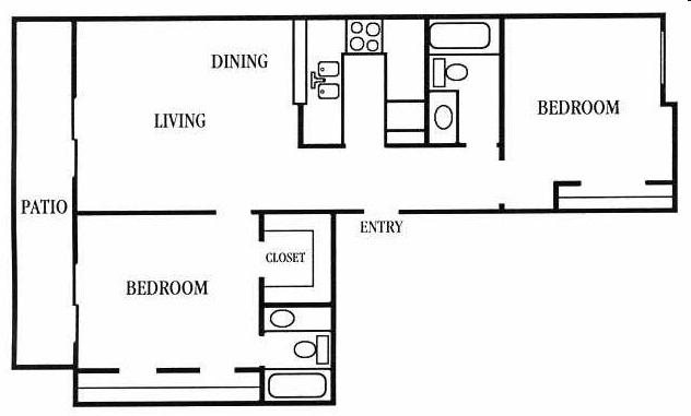 2BR/2BA - Meyer Oaks