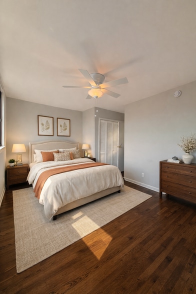 Virtual Staged Primary Bedroom - 41 Tuckerman St NW