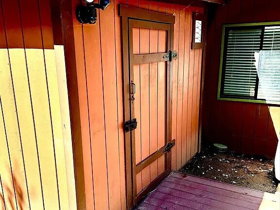 shed on patio W/D hookup - 7627 Pine Blvd