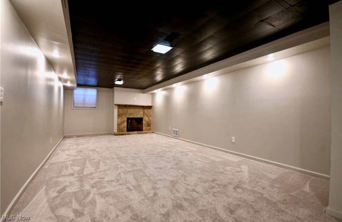 Second fireplace in basement - 365 Sleepy Hollow Dr