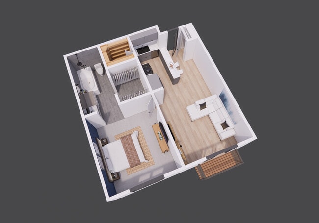 Lodge 1 Bedroom - The Lodge Apartments