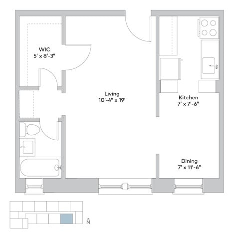 Floorplan - 5501 S. Cornell