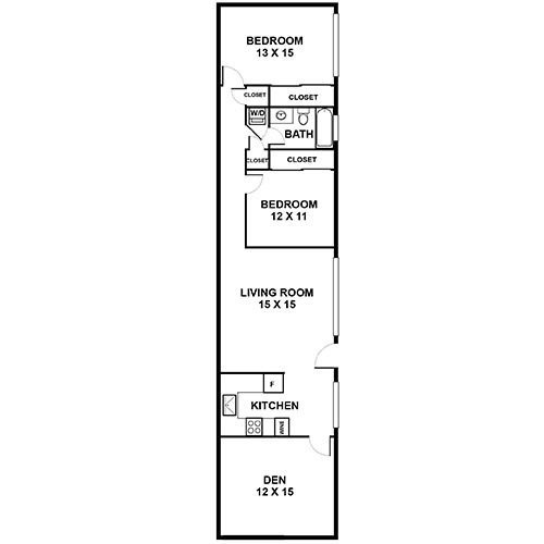 Floorplan - The Bluffs at Pacifica Apartments