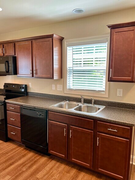 Plenty of counter space, cabinets, drawers, single bowl oversized sink (not shown) - 891 Old Vinton Mill Rd NE Unit B