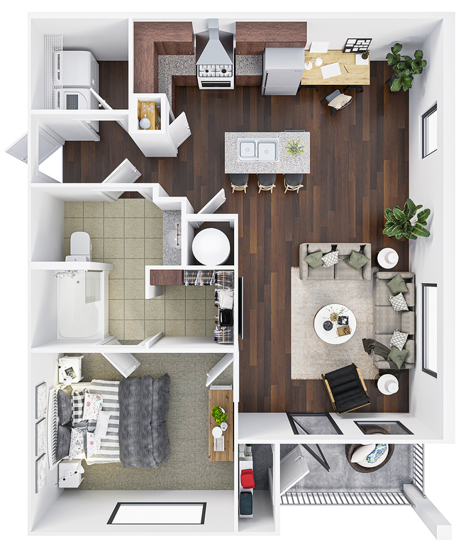 Floorplan - Harbor Island Apartments