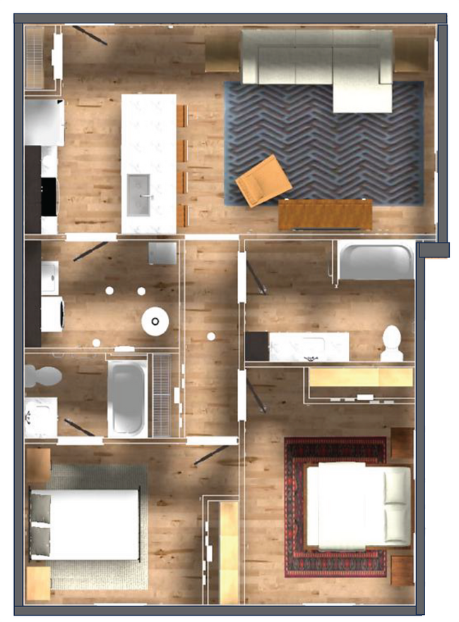 Building Photo - New! Beautiful 2 Bed, 2 Bath Apartment in ...