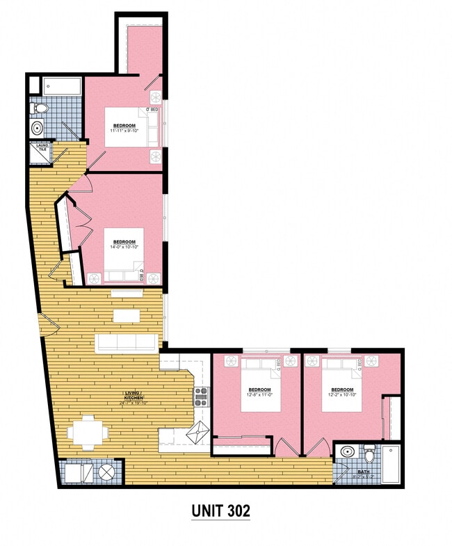 Floorplan - The Residences At 4619