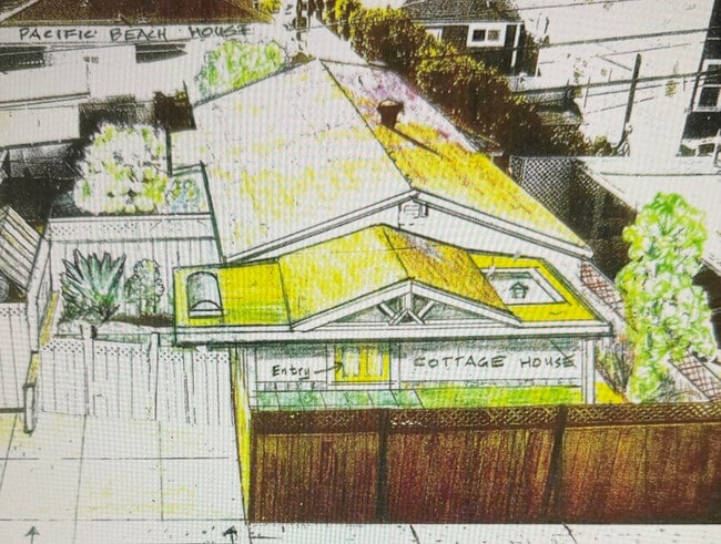 Artists Concept of future remodel - 1814 Pacific Beach Dr