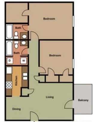 2BR/2BA - Madison Station Apartment Homes