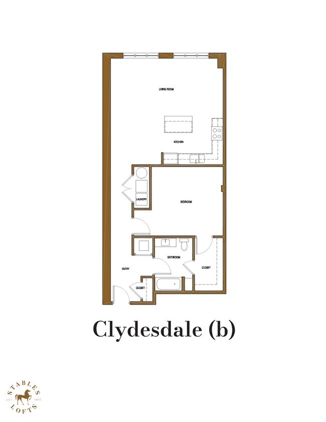 Clydesdale (b) - 1x1 - Allegheny City Stables Lofts
