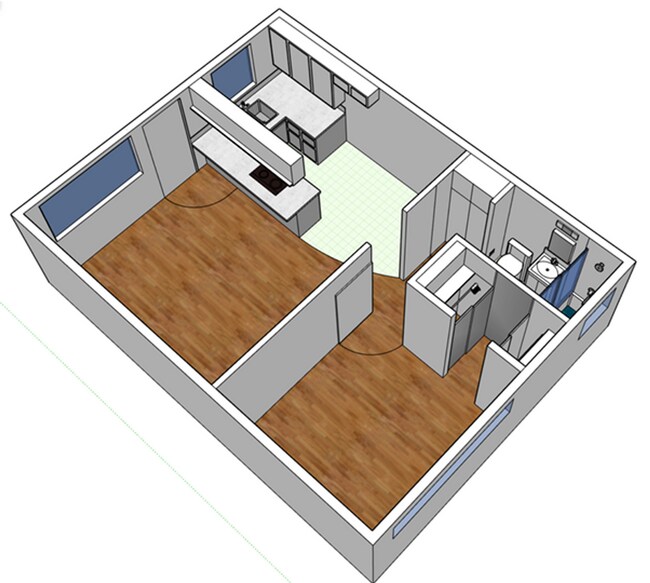 Floorplan - Oak Street Apartments