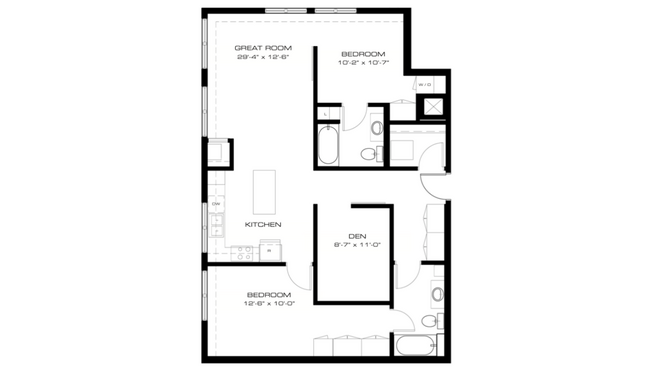 Floorplan - EastRiver Apartments