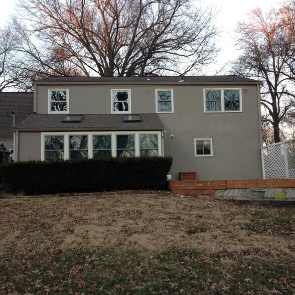 Back of House with Deck - 4515 West 72nd Terrace