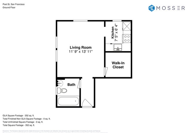 Floorplan - 825 Post St.