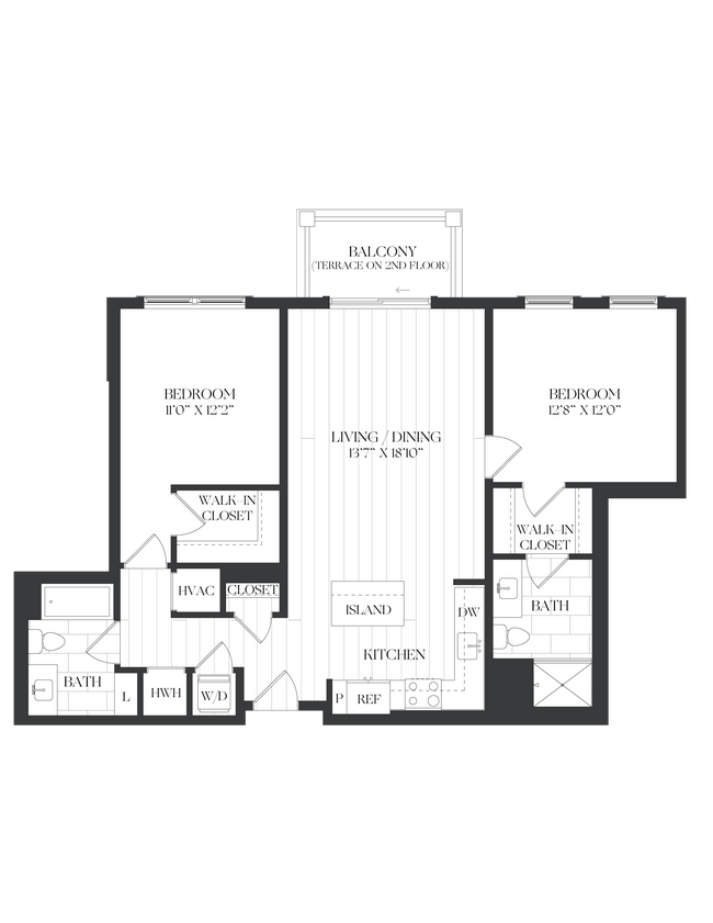 Floorplan - The Barrett at Chevy Chase Lake