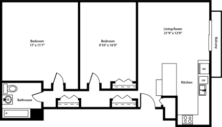 Floorplan - Archer Tower