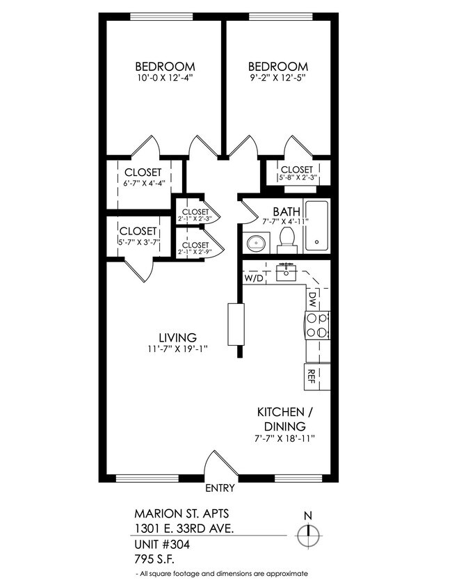 Floorplan - Marion Street Apartments