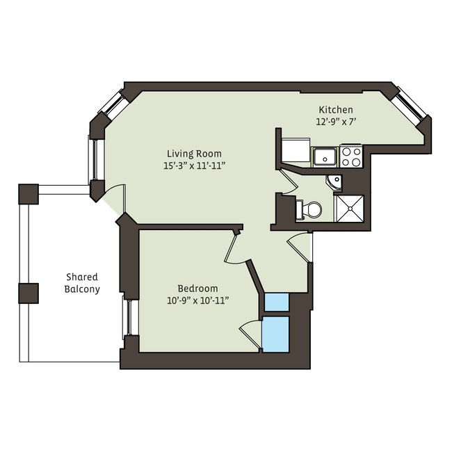 Floorplan - 5405-5407 S. Woodlawn Avenue